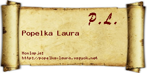 Popelka Laura névjegykártya